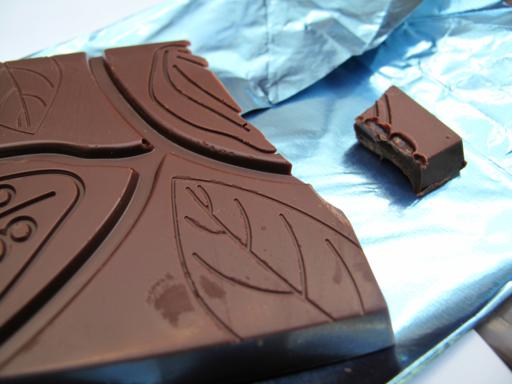 close up of the Choklat bar pattern on top