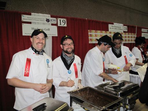 the Hardware Grill with four chefs wearing white uniform