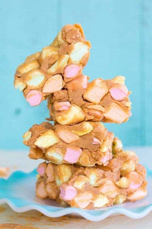 Peanut Butter Marshmallow Squares / Confetti Bars The Kitchen Magpie