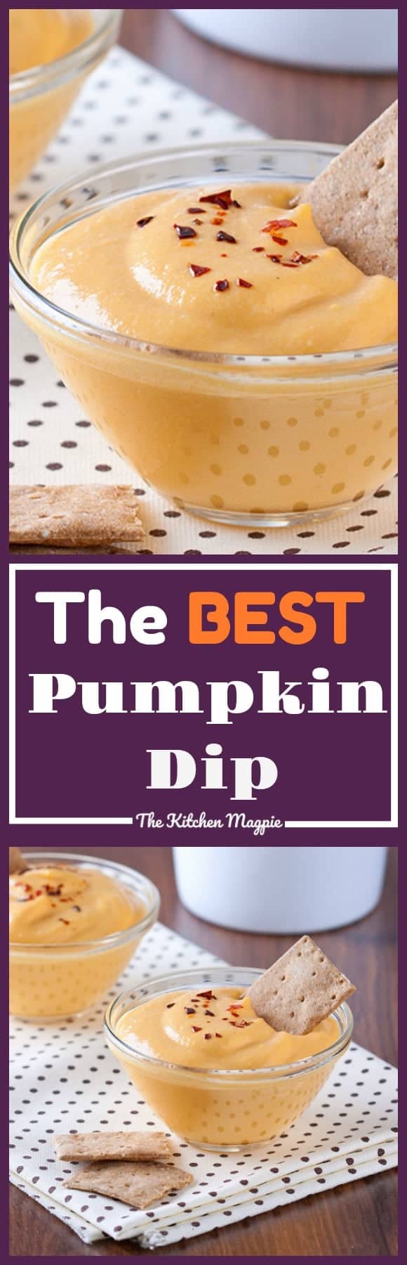 Pumpkin dip made with cream cheese, canned pumpkin and spices! You won't be able to stop eating it!#pumpkin #recipe 