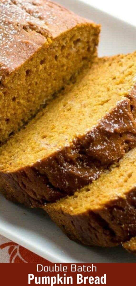 Delicious pumpkin bread that uses half oil and half apple sauce. This is one of those recipes you definitely need in your recipe box! #pumpkin #bread