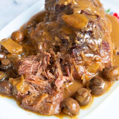 Creamy Mushroom Beef Chuck Roast Recipe The Kitchen Magpie