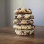 Stack of The Ultimate Sin Cookies on Wood