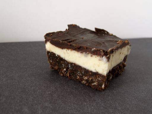A piece of Magpie's Bailey's Bars with Chocolate on Top