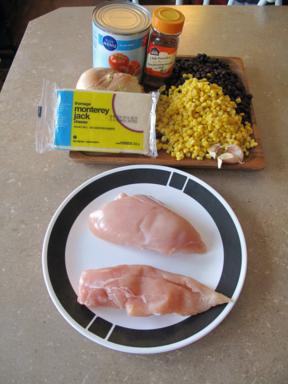 Ingredients needed in making southwest chicken