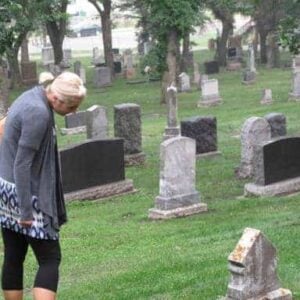 Woman in the Mount Pleasant Cemetery