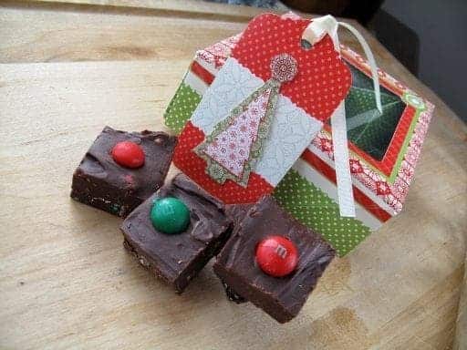 Mint M&M Fudge perfect for gifting