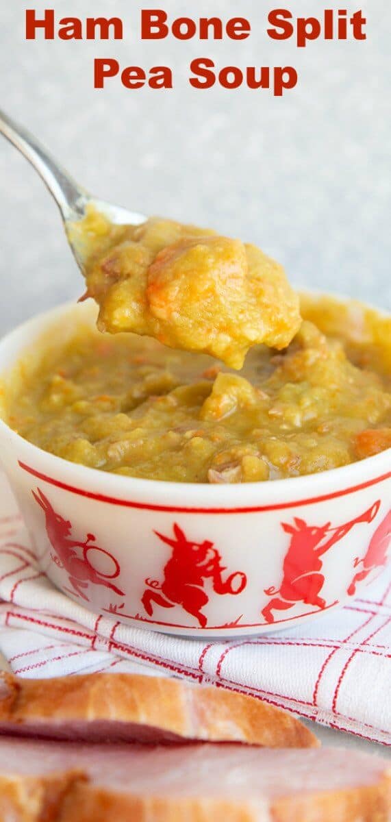 Split Pea Soup with Homemade Ham Bone Stock Recipe