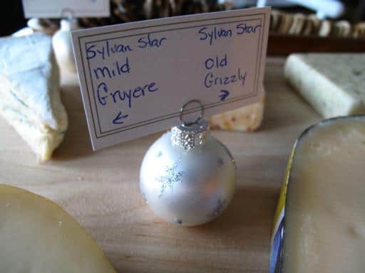 Christmas Ornament card holder with note of Sylvan Star Old Grizzly