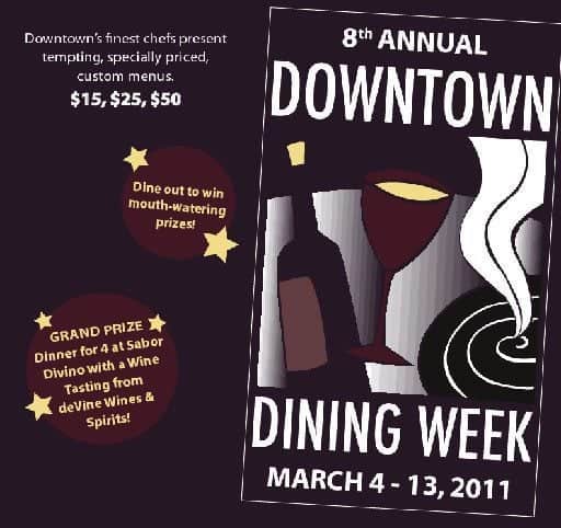 details for the 8th annual downtown dining week