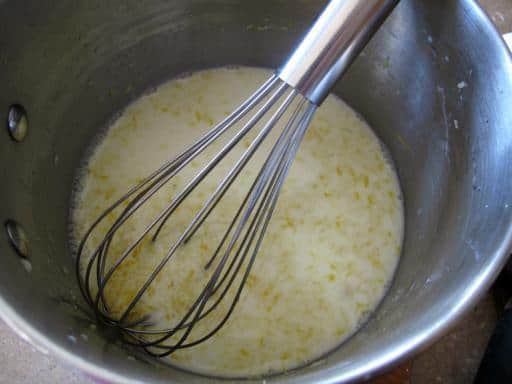 whisking the cornstarch into the lemon juice and added the grated lemon zest as well