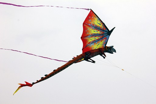 huge flying dragon kite
