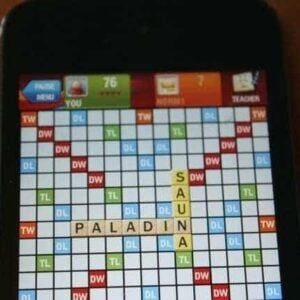  Scrabble on mobile phone