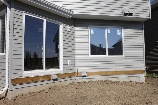 the side of the house showing all the vents