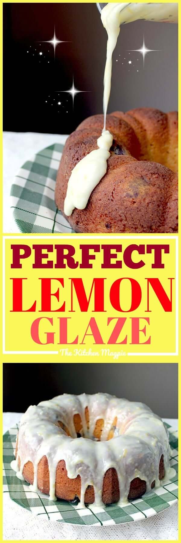 Lemon Icing Glaze is very easy to make and consists of four simple ingredients. Read to find out how to make this great, simple lemon glaze that will be amazing on your cakes, cupcakes and more! #dessert #lemon #icing #frosting #recipe #glaze