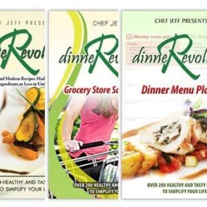 three copies of Copy of Dinner Revolution book