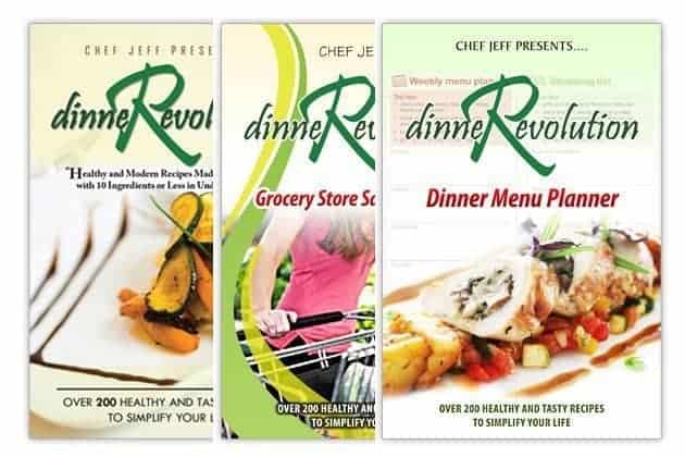 three copies of Copy of Dinner Revolution book