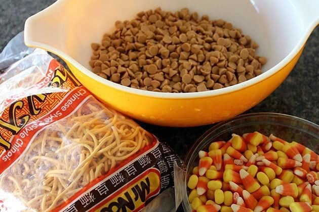 Ingredients Needed in making Candy Corn Haystacks