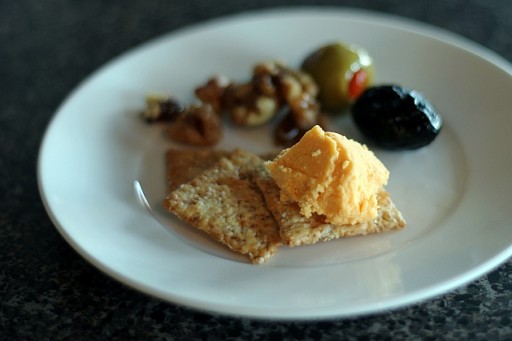white plate with a serving of bread