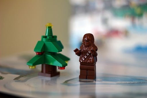 Brown and Christmas tree lego