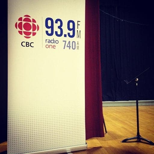 signage standee tarp of CBC