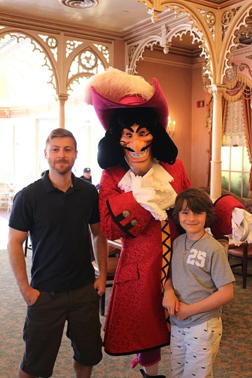 group photo with Captain Hook