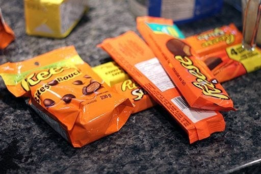 Reese's Peanut Butter cups, Reese's Sticks and Reese Bites
