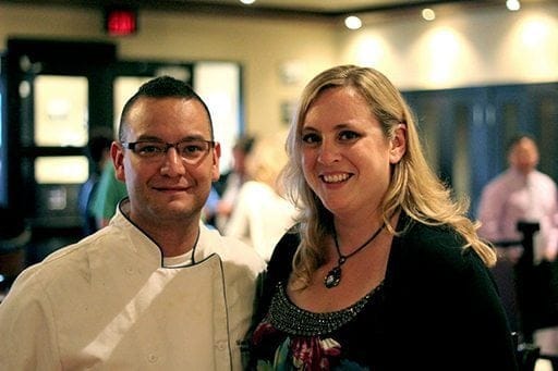 close up of a chef and a food blogger