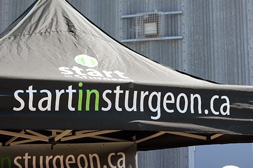 start in sturgeon tent