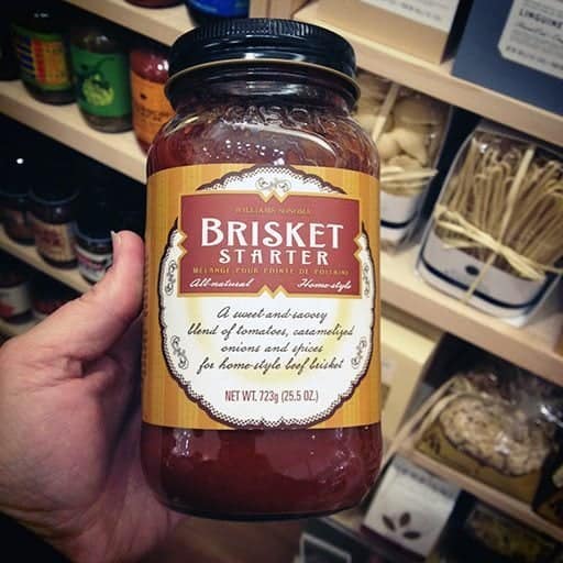 a jar of brisket starter