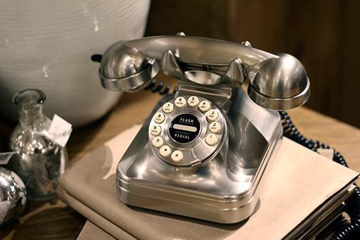 stainless steel telephone