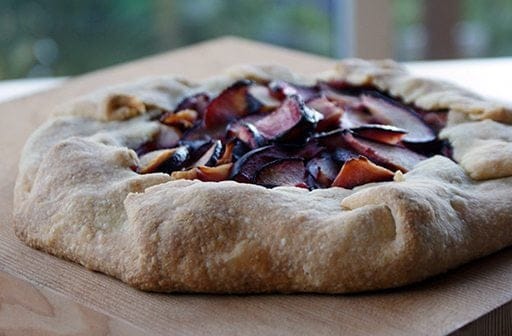 dinner with julie’s plum crostada