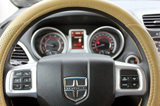 driver's control buttons inside the car