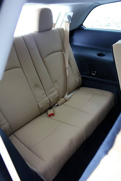 Back seats that are comfy and with padded leather 