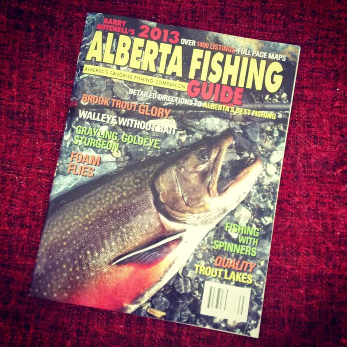 a copy of the 2013 Alberta Fishing Guide booklet