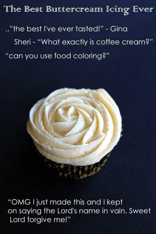 comments on buttercream icing on top of cupcake