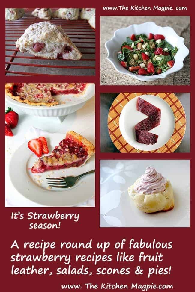 collage of 10 Strawberry Recipes For Those Summertime Berries