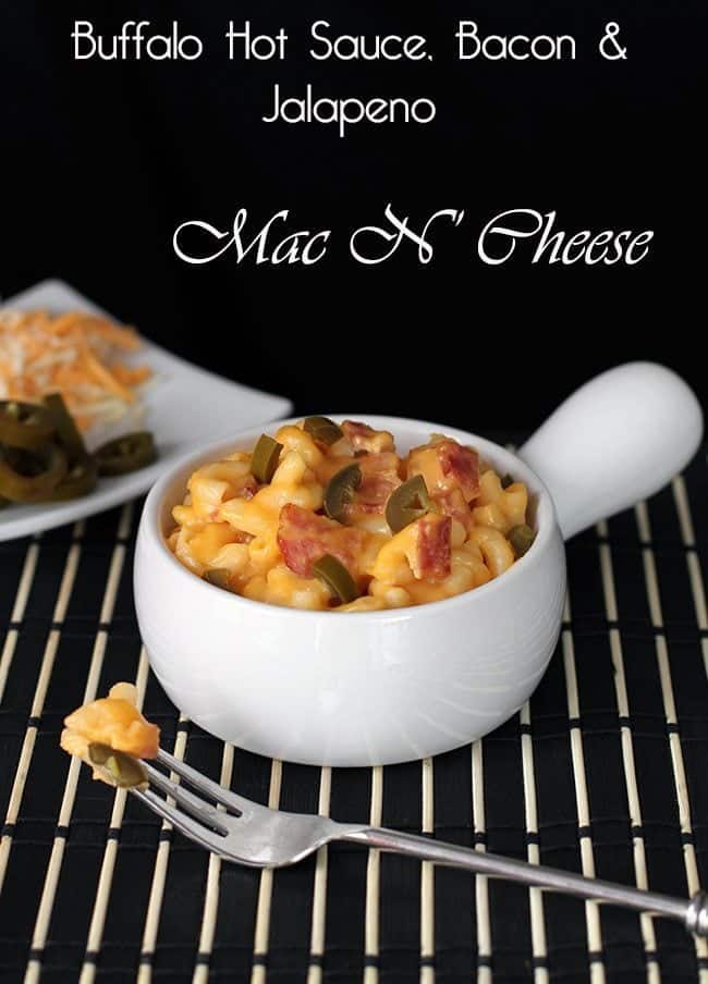 Buffalo Hot Sauce,Bacon & Jalapeno Mac and Cheese