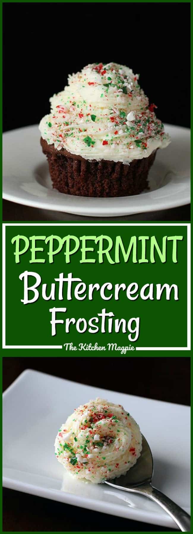 How to make creamy, delicious peppermint buttercream icing, a must have for mint lovers! #frosting #icing #mint