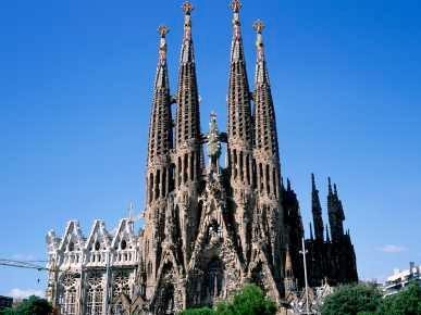 view of Sagrada Familia