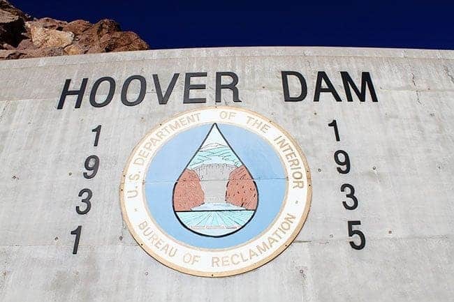 The Hoover Dam Signage and Logo