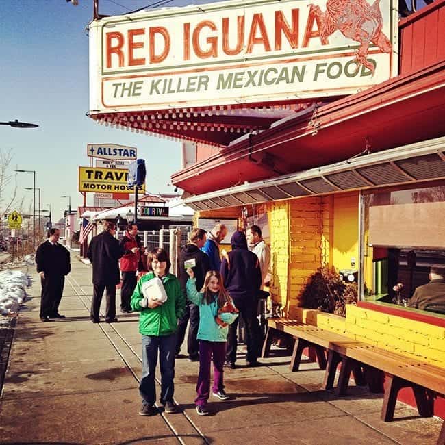 The Red Iguana Mexican Restaurant Signage