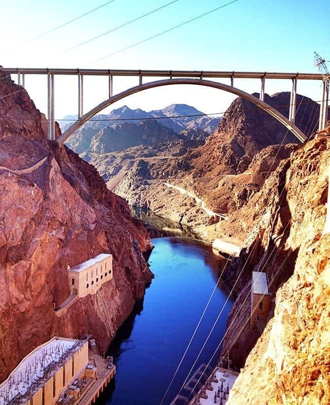 The Beautiful View of Hoover Dam 