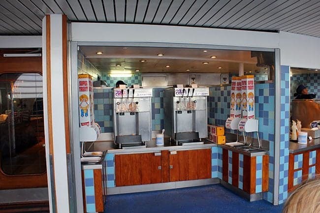 a self-serve ice cream nook