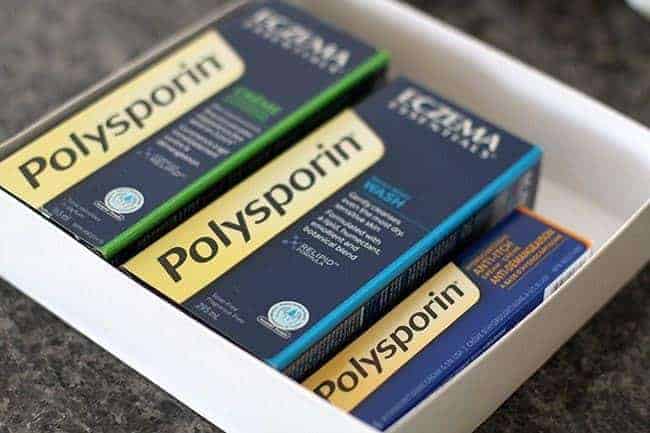 Boxes of Polysporin Eczema Essentials