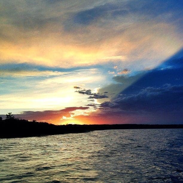Enhanced Photo of Sunset at Gull Lake