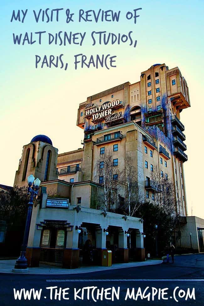 The Hollywood Tower at Walt Disney Studios in Paris, France