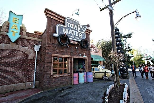 Tow Mater Area at Disneyland