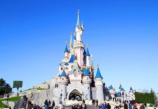 View of the castle at Disneyland Paris