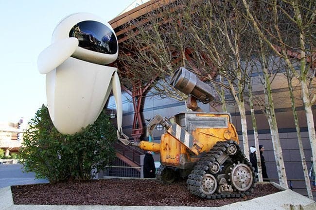 Figurines of Walle ride at Disneyland Paris